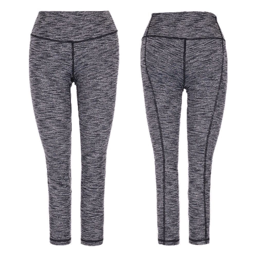 🌺 VSX Victoria’s Secret Sport Knockout Crop Gray Athleisure Leggings Size XS